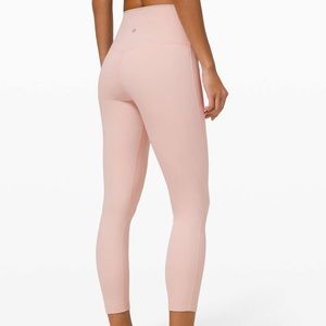 Lululemon Align Pant II 25" Feather Pink 10 leggings